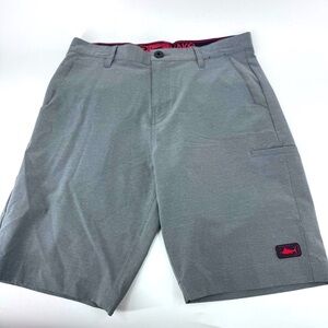 Pelagic Gray Flat Front Shorts Versatile Casual Style